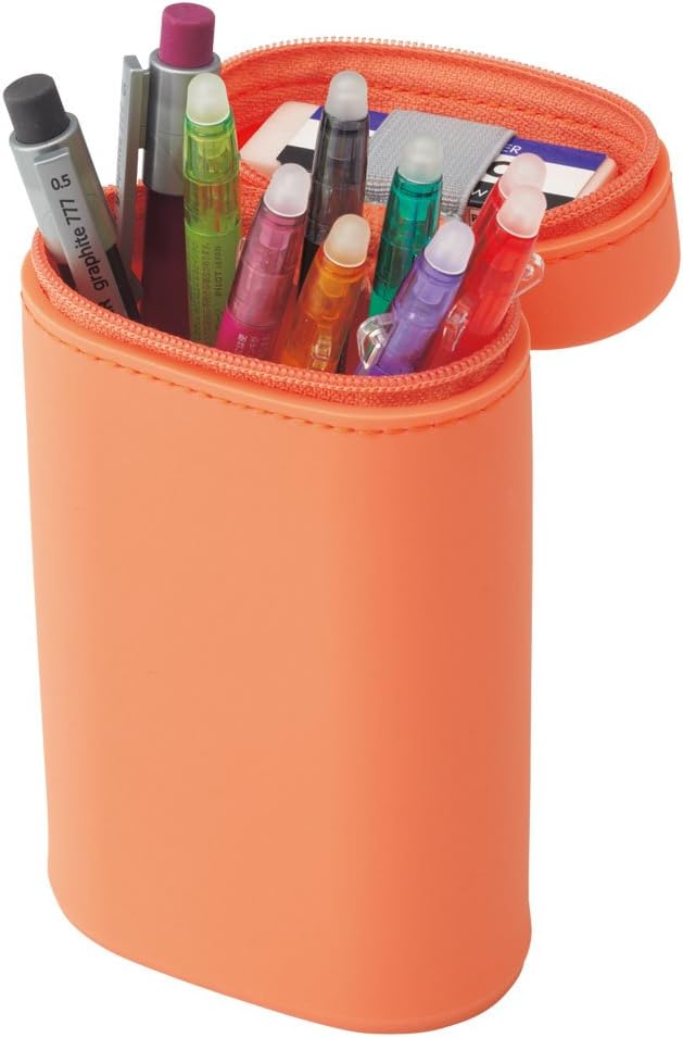 Lihit Lab Stand Pen Case Oval Type Navy A7694-11