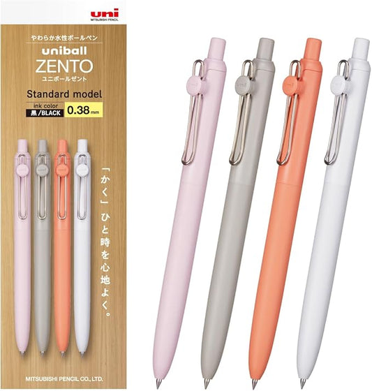Mitsubishi Pencil Uniball ZENTO Standard 0.38 4 Pack UBNZSC38.4P