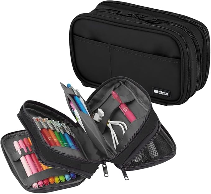 Lihit Lab Pen Case Book Type Triple