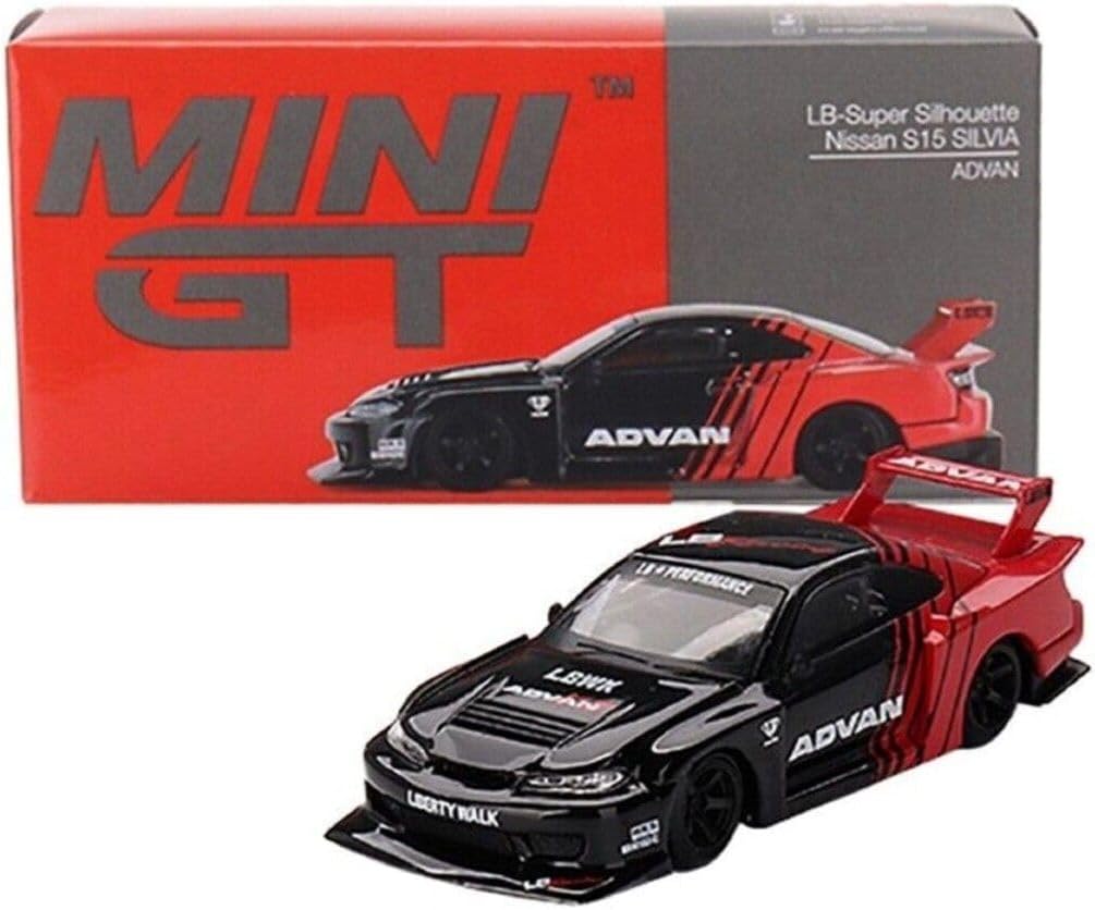 MINI GT 1/64 Nissan Silvia (S15) LB-Super Silhouette SILVIA ADVAN (Right Handle) Finished Product