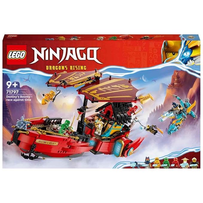 LEGO Ninjago Destiny'S Bounty Race Against Time 71797 Building Toy Set (1,739 Pcs),Multicolor