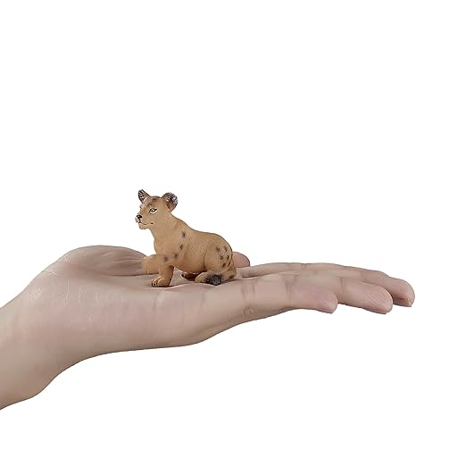 Mojo Fun 387012 Lion Cub Playing Realistic International Wildlife Toy Replica