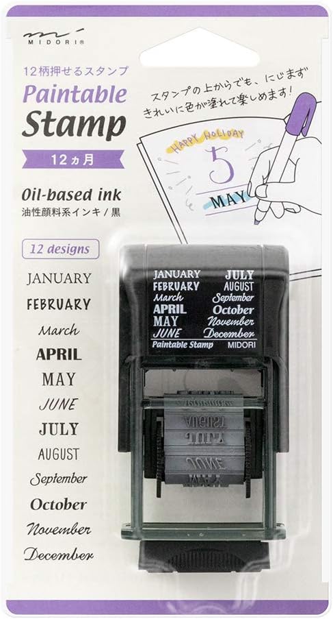 Midori 35376006 Rotating Stamp, List Patterns