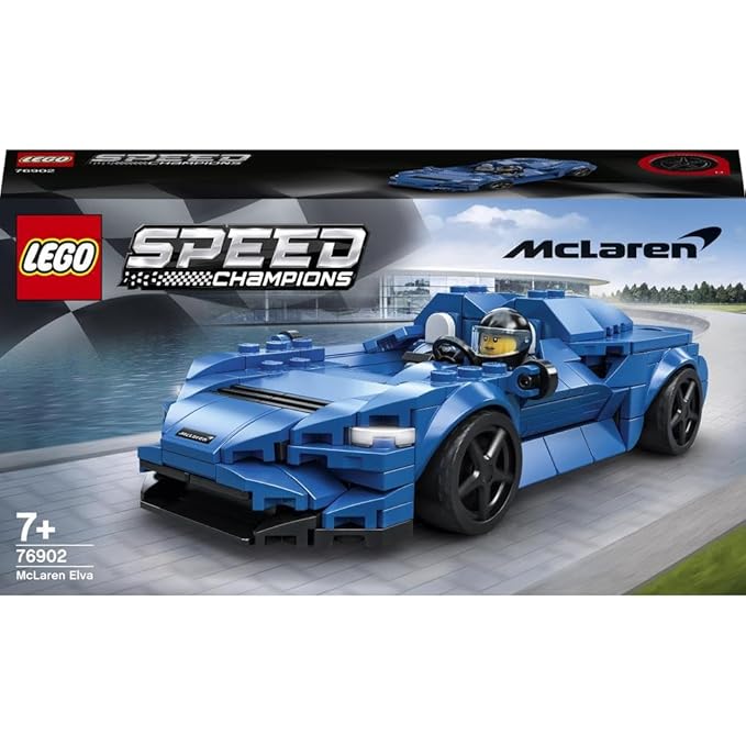 LEGO Speed Champions McLaren Elva 76902 Building Kit (263 Pcs),Multicolor