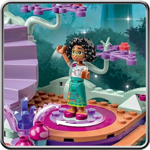 LEGO 43215 Disney The Enchanted Tree House Set of 13 Mini Dolls Including Princess Jasmine, Belle, Elsa and Anna, Christmas Gift for 7 Year Old Children, Girls, Boys, Disney 100 Toys