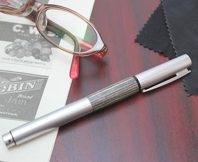 LAMY L96KW-EF Fountain Pen, Accent AL, Wood-Like Grip