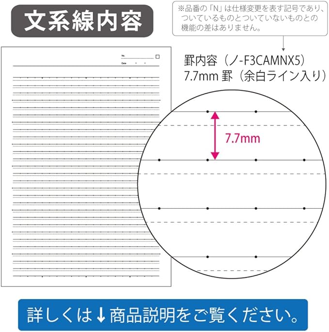 KOKUYO Store Campus Notebooks Semi B5-Dotted, 6Mm Ruled And 0.8Mm Sub-Ruled Memo-Adding Style, 30 Lines X 30 Sheets, Pack Of 5 Cover Colors