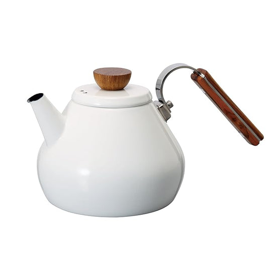 HARIO BTK-80-W Bona Tea Kettle-800ml, One Size, White