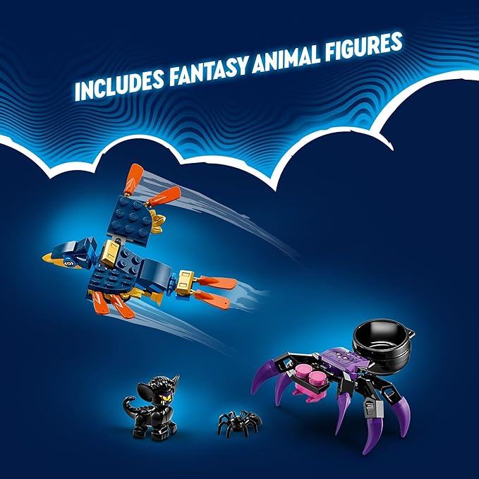 LEGO Dreams The Sandman’s Tower, Kids’ Castle Toy Playset with Toy Spider and Bird, Fantasy Gift for Girls and Boys Aged 9 and Up, 71477