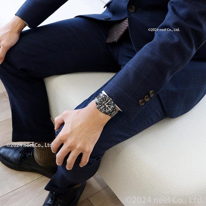Seiko Wristwatch, Automatic Winding, Overseas Model, SNKE03KC, Men's Black, Black, Bracelet Type