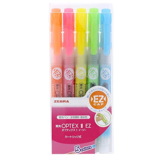 Zebra Technologies OPTEX 1 EZ WKS11-5C Fluorescent Marker (5 Colors)