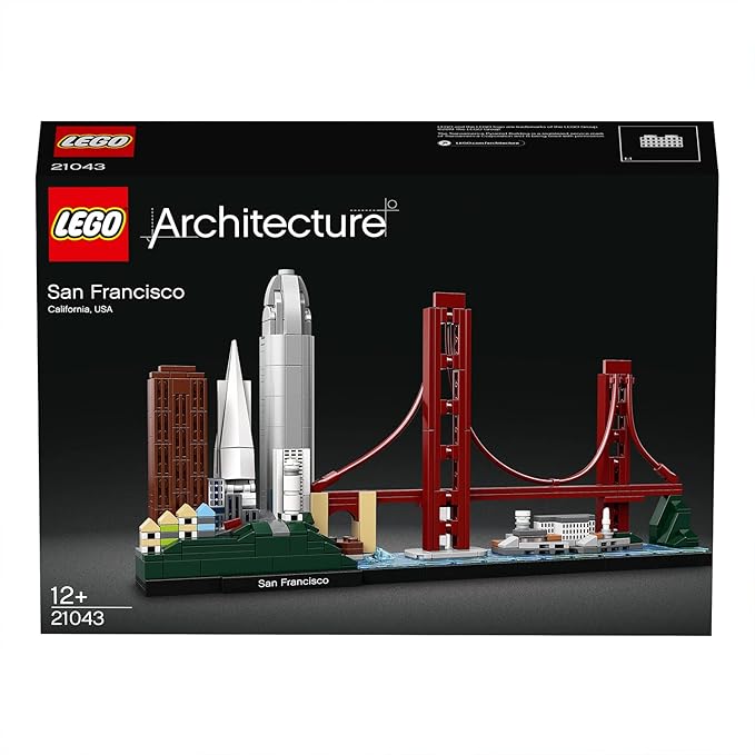 LEGO Architecture San Francisco Building Blocks for Kids (565 Pcs) 21043,Multicolor