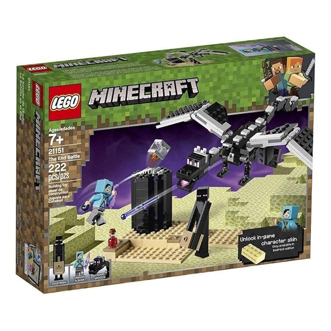 LEGO Minecraft The End Battle 21151 Building Kit , New 2019 (222 Piece)