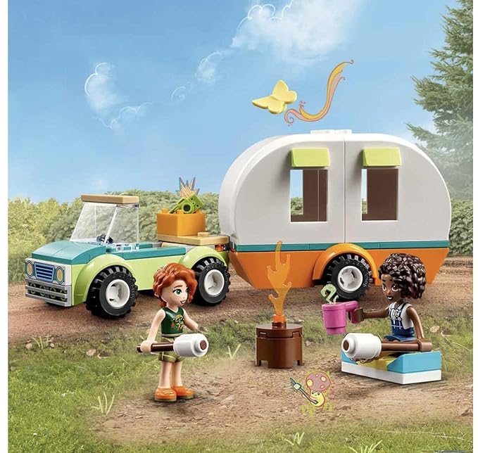 LEGO Friends Holiday Camping Trip 41726 Building Toy Set (87 Pieces), Multi Color