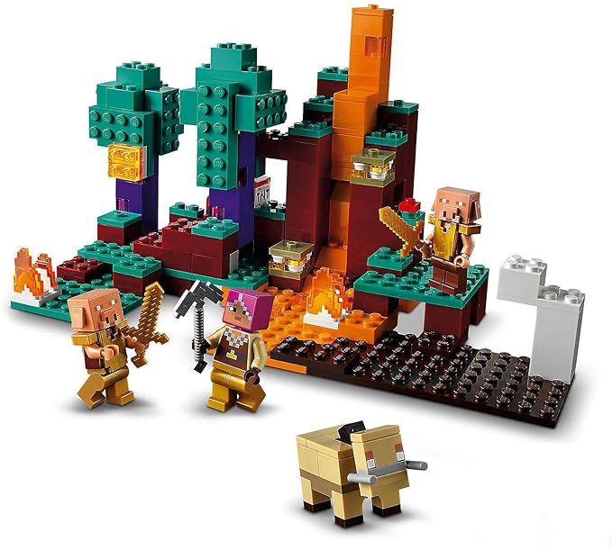 LEGO Minecraft Warped Forest 21168 Toy Blocks|Present|Video Game|Boys|Girls|Ages 8 And Up|Multicolor