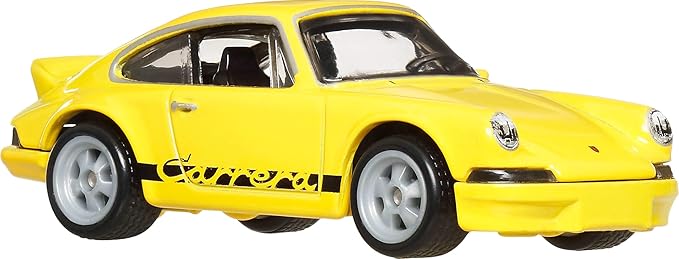 Hot Wheels HRW07 Car Culture Hammer Drop Porsche 911 Carrera RS2.7 Vehicle Toy Mini Car 3 Years Old and Up Yellow
