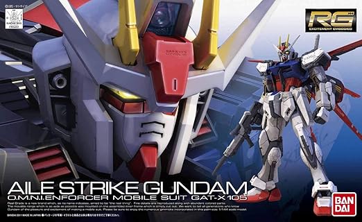 Bandai Spirits RG Mobile Suit Gundam SEED Ale Strike Gundam, 1/144 Scale, Color-coded Plastic Model