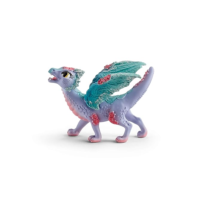 SchleIch Bayala, 2-Piece Playset, Dragon Toys for Girls and Boys 5-12 Years Old, Flower Dragon and Baby