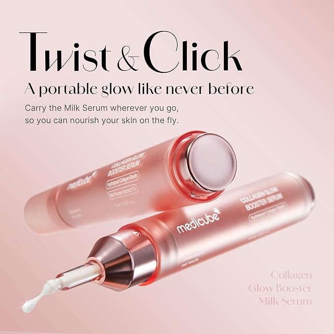 Medicube Collagen Glow Booster Serum, Purunto Collagen, Collagen Blended, Vibrant Skin, Ultra Dry Skin Serum,UNBOX JAPAN EXCLUSIVE