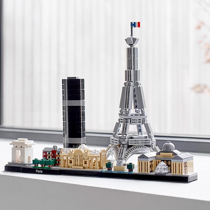 LEGO Architecture Paris Building Blocks for Kids (649 Pcs) 21044, Multicolor