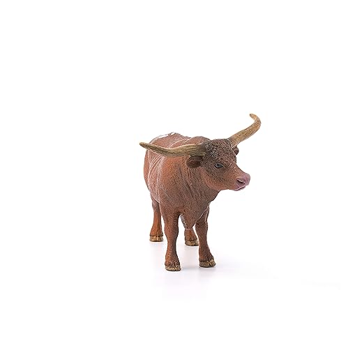 Schleich 13866 Texas Longhorn Bull, Animal, Miniature Figure