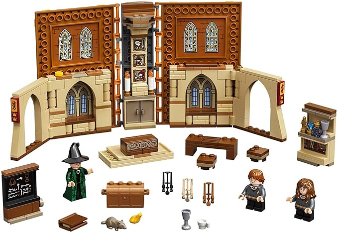 Lego Harry Potter Hogwarts Moment: Transfiguration Class 76382 Professor Mcgonagall Room; Collectible Playset, New 2021 (Multicolor) -240 Pieces
