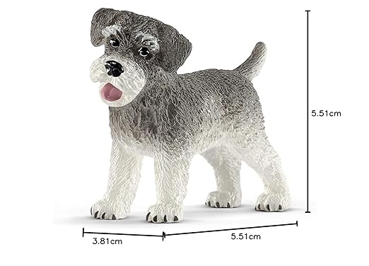 Schleich Farm World, Animal Figurine, Farm Toys for Boys and Girls 3-8 Years Old, Miniature Schnauzer