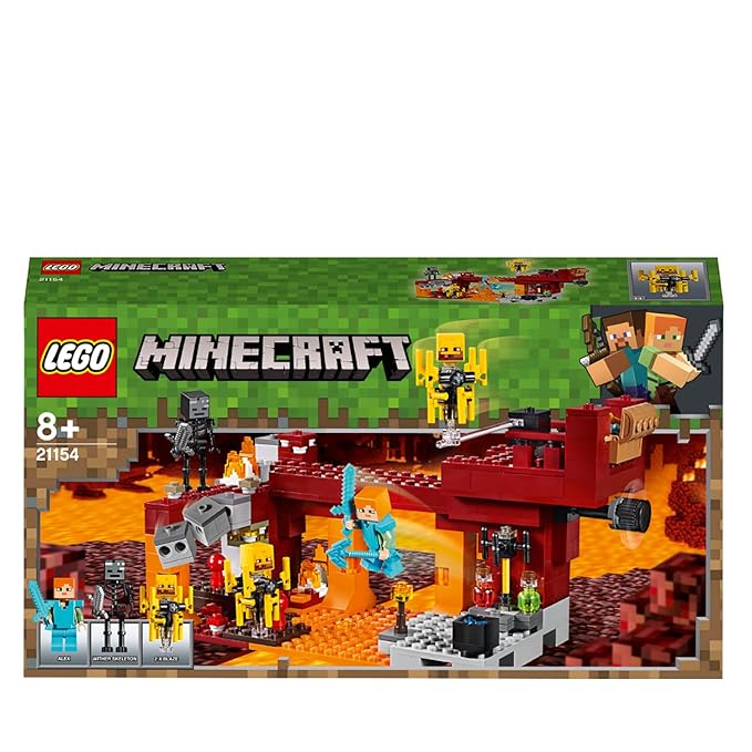 LEGO Minecraft The Blaze Bridge 21154 Building Kit (372 Pieces)