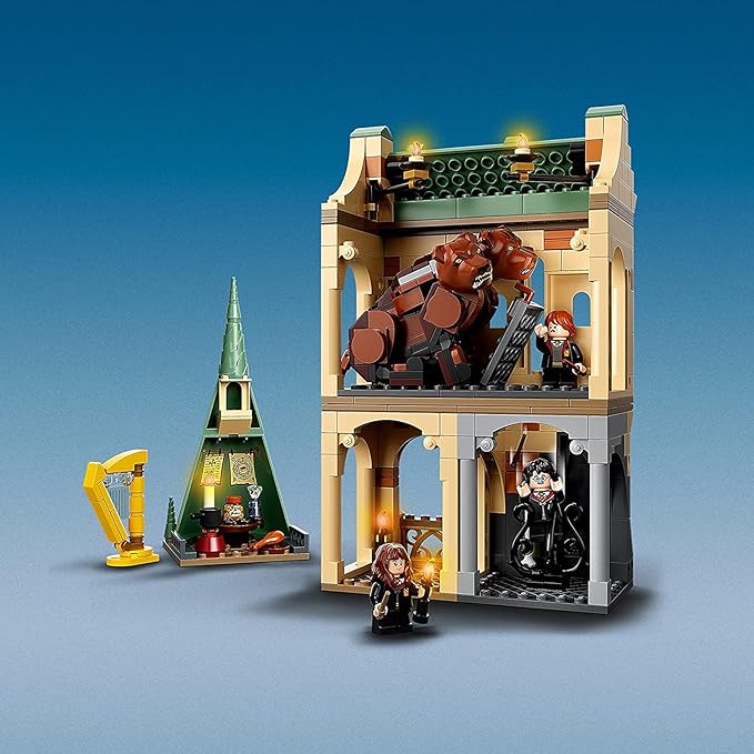LEGO Harry Potter Hogwarts: Fluffy Encounter 76387 Building Kit; 3-Headed Dog Hogwarts Set; Cool|Collectible Toy; New 2021 (397 Pieces)|Multicolor