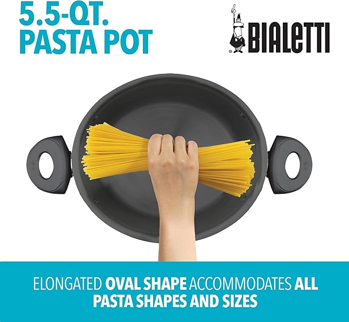 Bialetti Pasta Pot 5.8 Quart Red 07550
