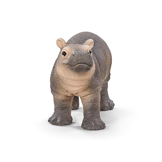 Schleich Wild Life, Animal Figurine, Animal Toys for Boys and Girls 3-8 Years Old, Baby Hippopotamus