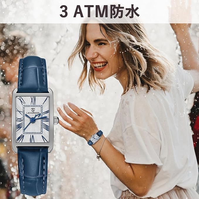 Women's Analog Display, Quartz, Face Watch, Leather Strap, Slim, Stylish, Waterproof, Square Watch, Simple, Women's, Popular, Casual,