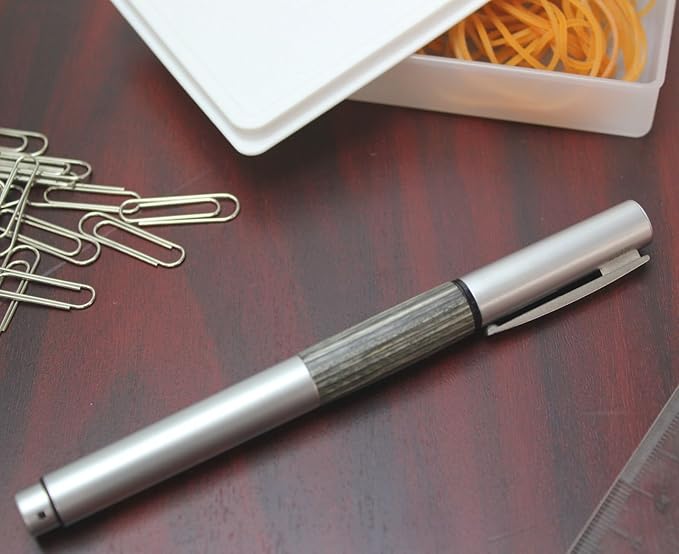 LAMY L96KW-EF Fountain Pen, Accent AL, Wood-Like Grip