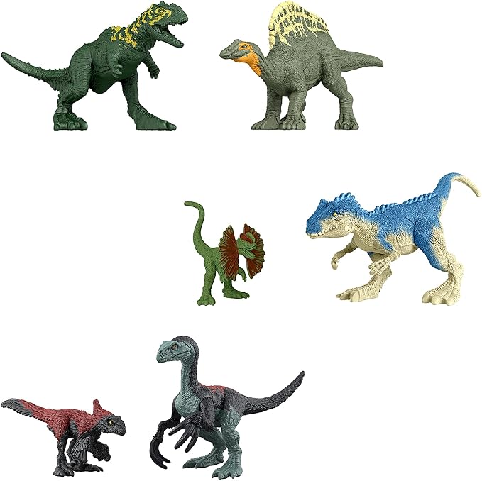 Mattel Jurassic World 986L-GWP38 Mini Figure, Box Assortment, 2025, Kids Figure, Blind Box, Dinosaur, Toy, 3 Years Old and Up Multi