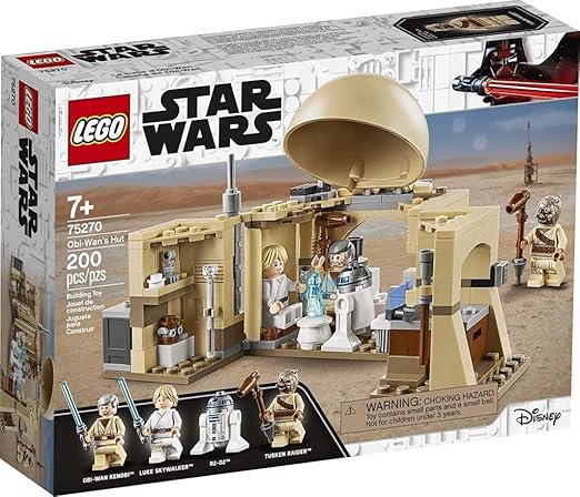 LEGO 75270 Star Wars OBI-Wan’s Hut Building Set with Princess Leia Hologram, A New Hope Movie Series