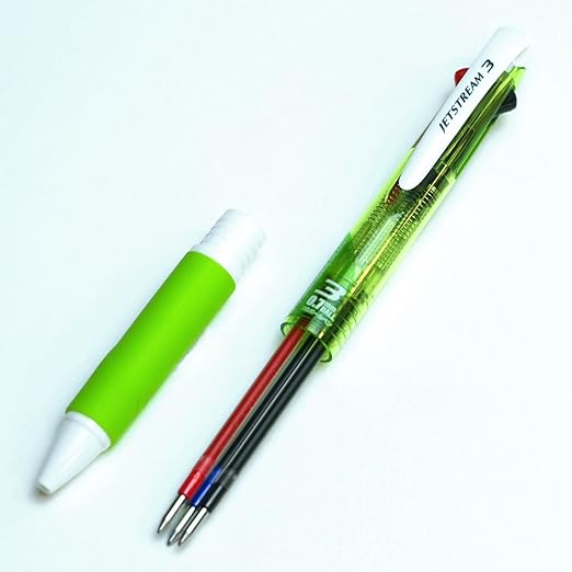 Uni Pencil Co., Ltd. Multicolor Ballpoint Pen Jet Stream Green 0.7mm 3-Color Pack Goods Brand
