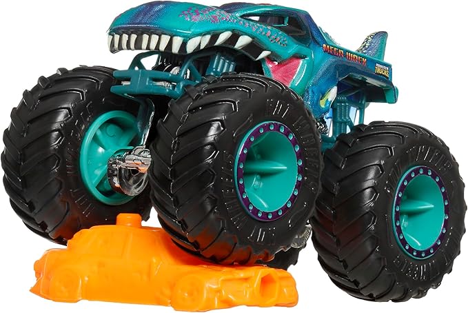 Hot Wheels JGR05 Monster Truck 1:64 Mega Rex Vehicle Toy Mini Car 3 Years Old Green