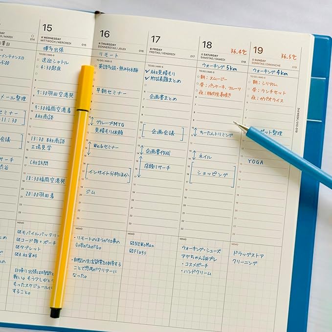 Laconic LAD98-260WH 2026 Weekly Notebook, A5, Year Issue, White (Starts on December 2025)