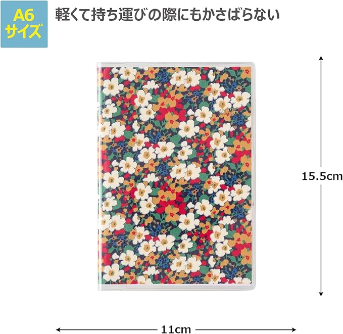 Noritsu Pagem Notebook, 2026, A6, Monthly Liberty Print, Katies 2334 (Begins November 2025)