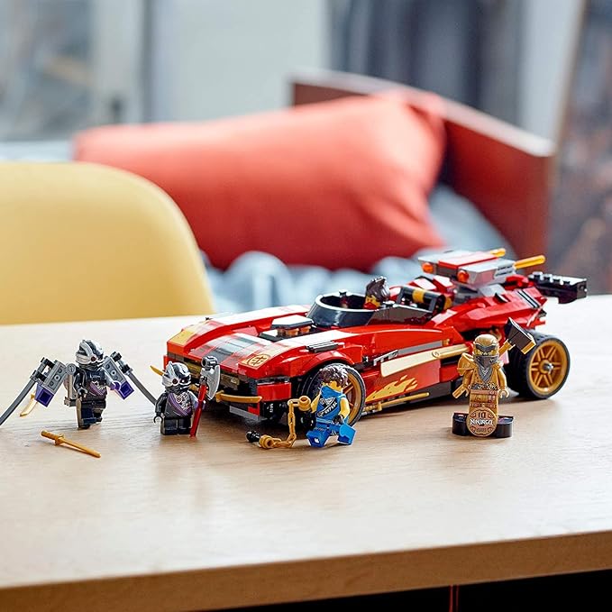 Lego NIN-Jago Legacy X-1 Nin-ja Charger 71737 Nin-ja Toy Building Kit Featuring Motorcycle and Collectible Minifigures, New 2021 (599 Pieces)
