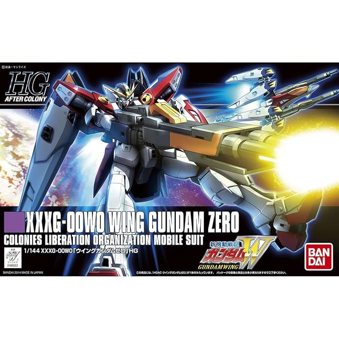 Bandai Hobby HGAC Wing Gundam Zero Model Kit (1/144 Scale)