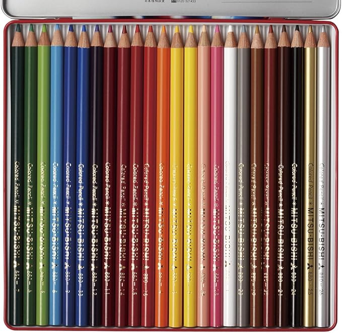 Uni Mitsubishi Pencil Colored Pencil 880 Uni Palette Elementary School Student Light Blue 24 Colors K88024CPLT.8