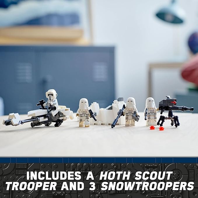 LEGO Star Wars Snowtrooper Battle Pack 75320; Toy Building Kit for Kids Aged 6 and up (105 Pieces) Multicolor