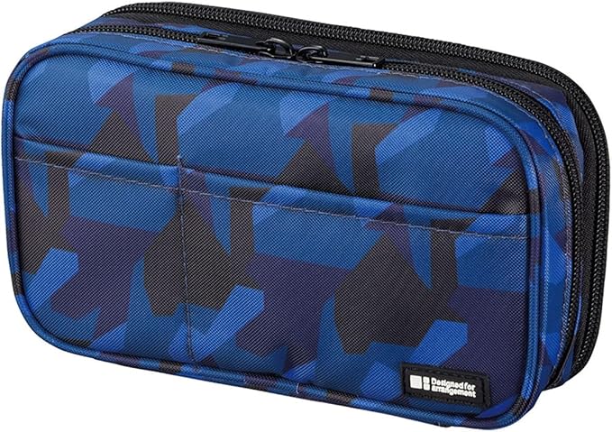 Lihit Lab A7555-4 Pen Case, Book Type, Double, Orange