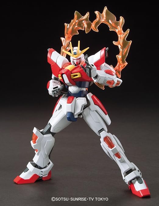 Bandai Hobby HGBF Build Burning Gundam Gundam Build Fighters Try Action Figure (1/144 Scale)