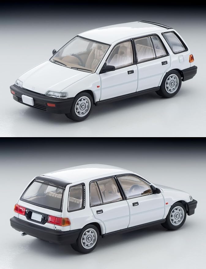 Tomytec 333968 Tomica Limited Vintage Neo 1/64 LV-N338a Honda Civic Pro White Finished Product