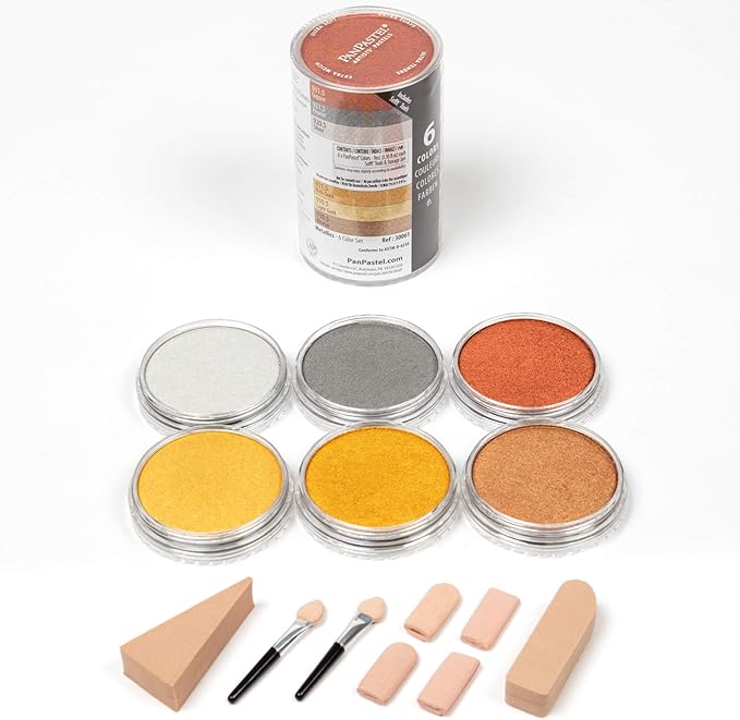 Panpastel Set of 6 Metallic 30061