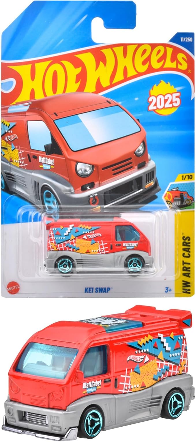 Hot Wheels JFN64 Basic Car Kay Swap Vehicle Toy Mini Car 3 Years Old and Up Red