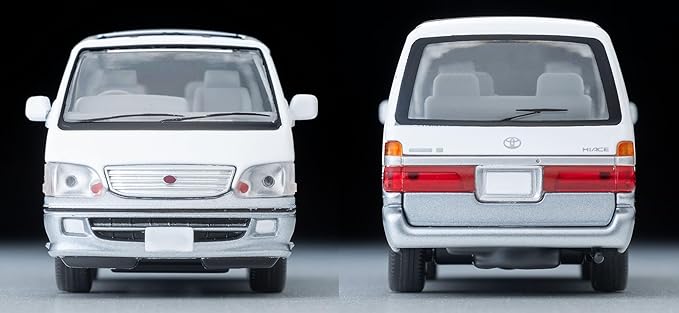 Tomica Limited Vintage Neo 1/64 LV-N216d Toyota HiAce Wagon Super Custom G White/Silver 2001 Model Toy Car, Assembled Product