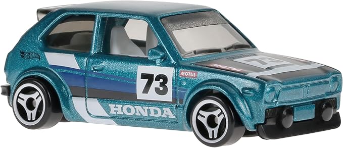 Hot Wheels HXR19 Basic Car '73 Honda Civic Custom Vehicle Toy Mini Car 3 Years Old Green